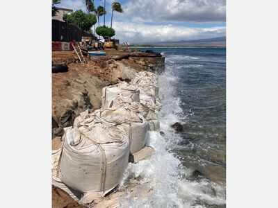 Biggest Sandbags in the World at Ma’alaea?