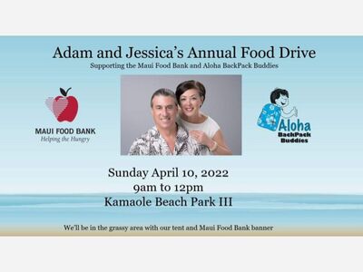 Adam and Jessica's Annual Food Drive @ Kamaole Beach Park III
